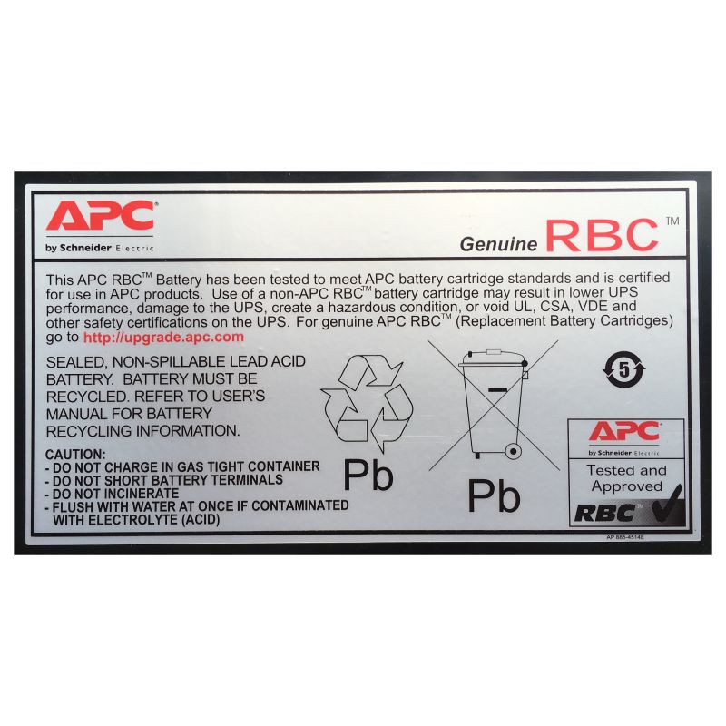 APC RBC43 UPS Replacement Battery Cartridge – Smart-UPS / Back-UPS VRLA Battery Pack (APCRBC43 Nr.43) - Figura 2