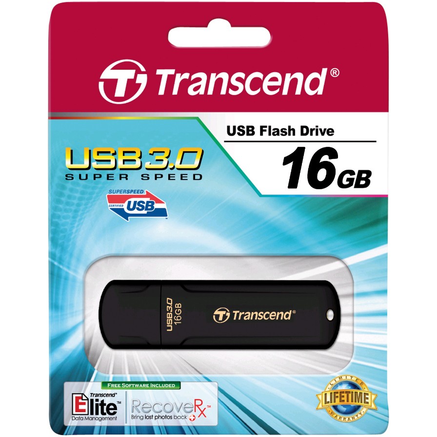 USB Flash Drive STICK 16GB USB 3.0 Transcend JetFlash 700 - e zezë - Figura 4