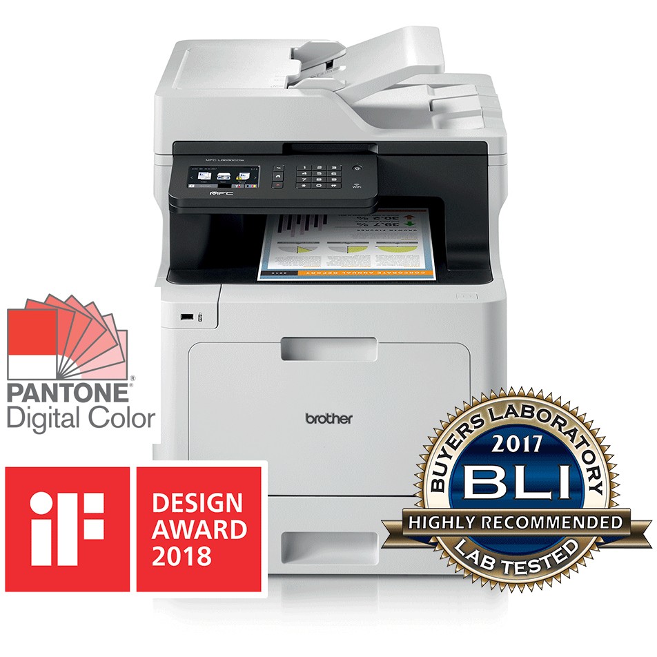 Printer Multifunksional Laser me Ngjyra Brother MFC-L8690CDW 4-in-1 A4 LAN WLAN Duplex ADF