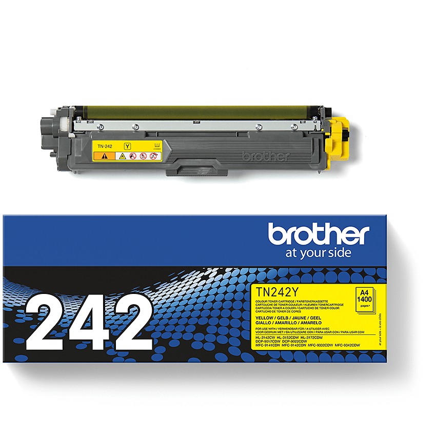 Toner Brother Original Cartridge TN-242Y / Up to 1,400 Pages (ISO/IEC 19798) - Verdhë - Figura 3