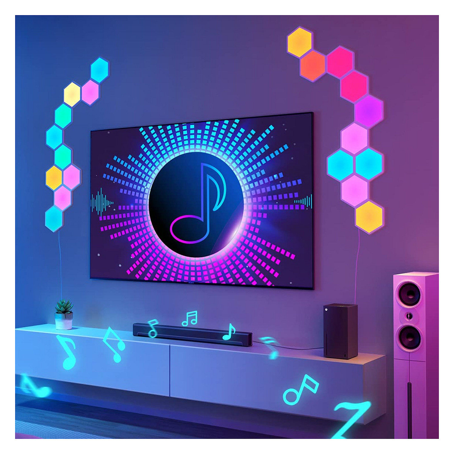 Panel Ndriçimi LED Govee Glide Hexa Light Panels Expansion 2 copë - Figura 2