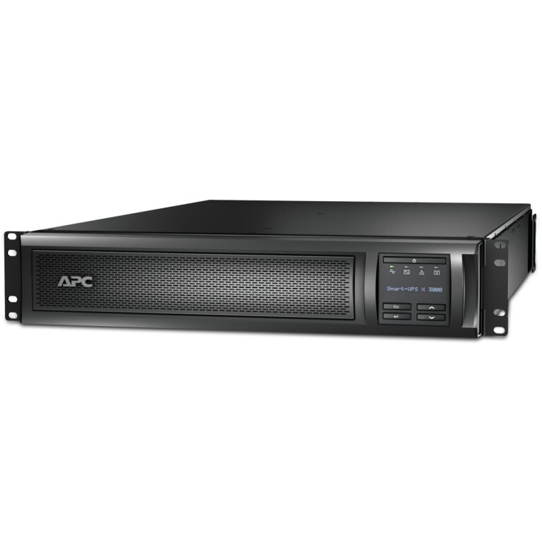 APC SMX3000RMHV2U Smart-UPS X 3000VA / 2700W Rack 2U – Line-Interactive UPS with Pure Sine Wave & SmartSlot