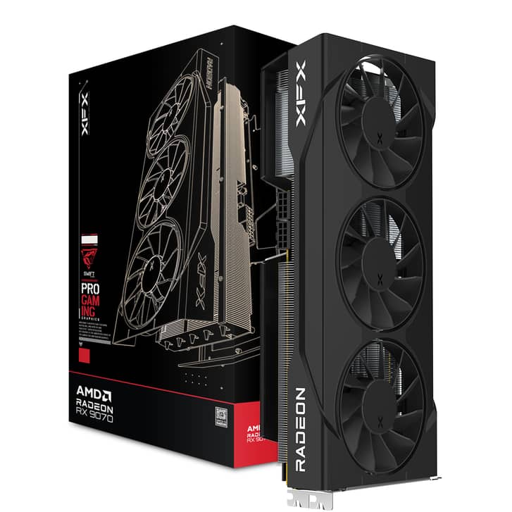Kartelë Grafike AMD Radeon RX 9070 GRE XFX Triple-Fan OC / 12GB GDDR6 / 3 Ventilatorë