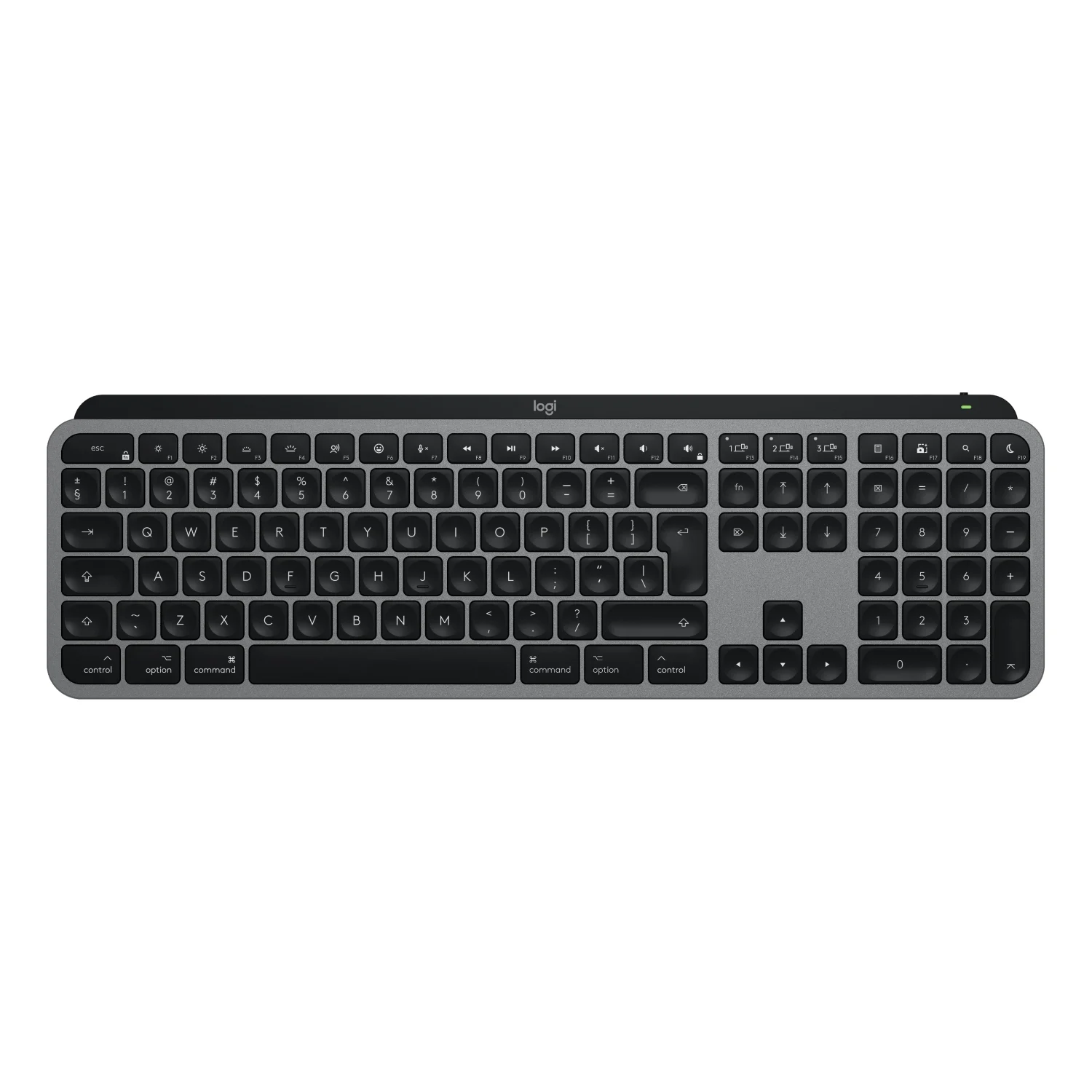 Tastierë pa Kabllo Logitech MX Keys S for Mac / US Layout – Zezë