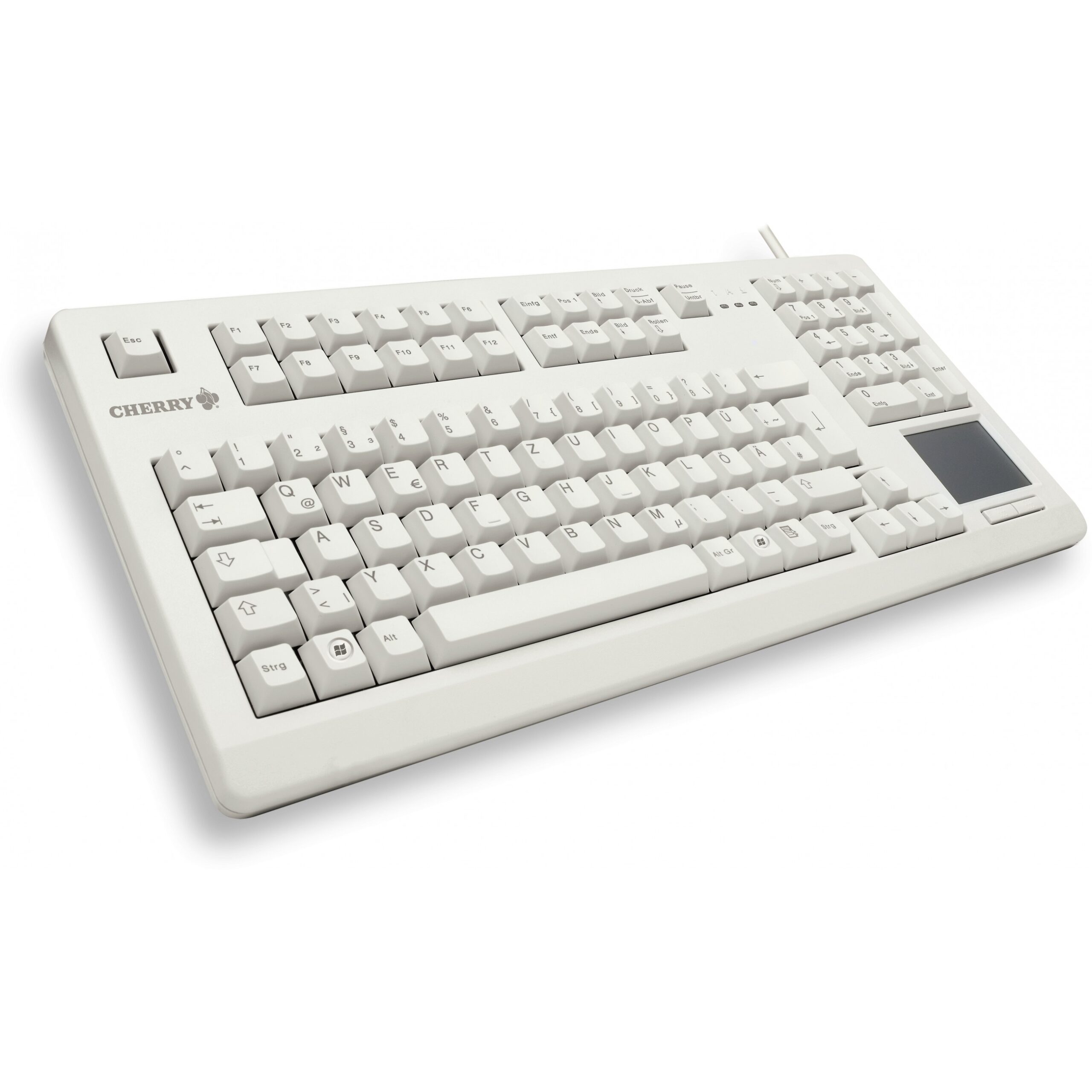 Tastierë me kabllo Cherry G80-11900LUMDE-0 TouchBoard / QWERTZ Gjerman - Gri - Figura 2