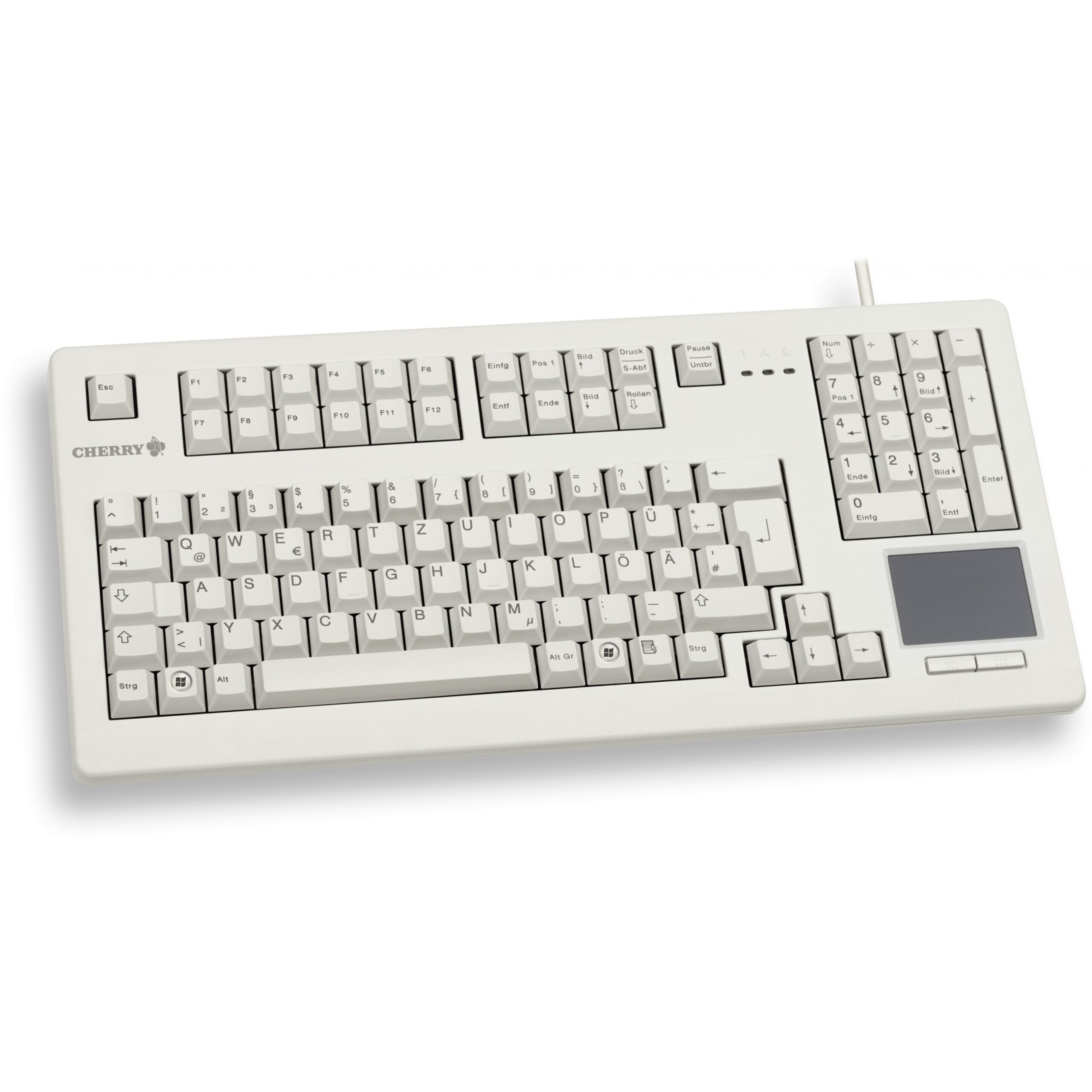 Tastierë me kabllo Cherry G80-11900LUMDE-0 TouchBoard / QWERTZ Gjerman - Gri - Figura 3