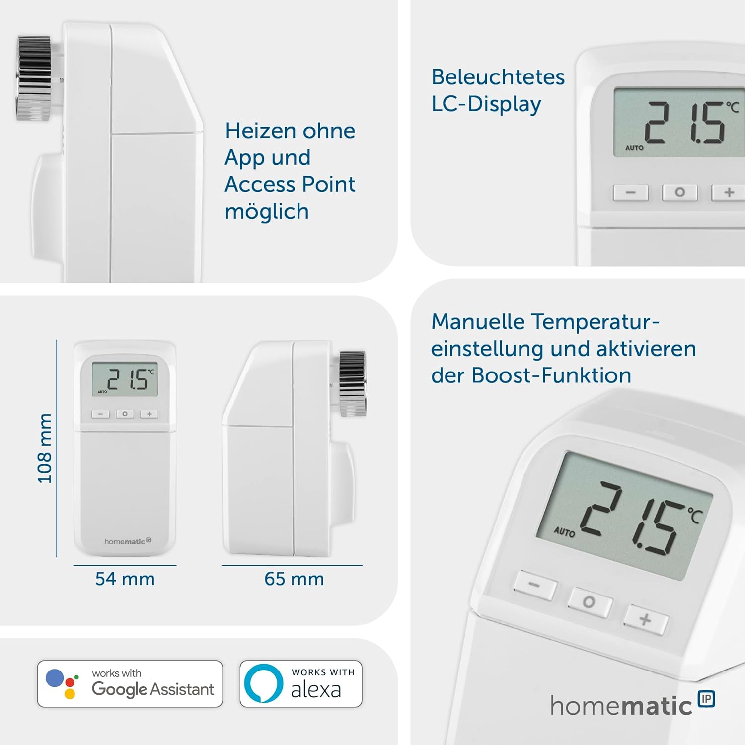 Homematic IP Heizkörperthermostat - kompakt plus - Figura 3