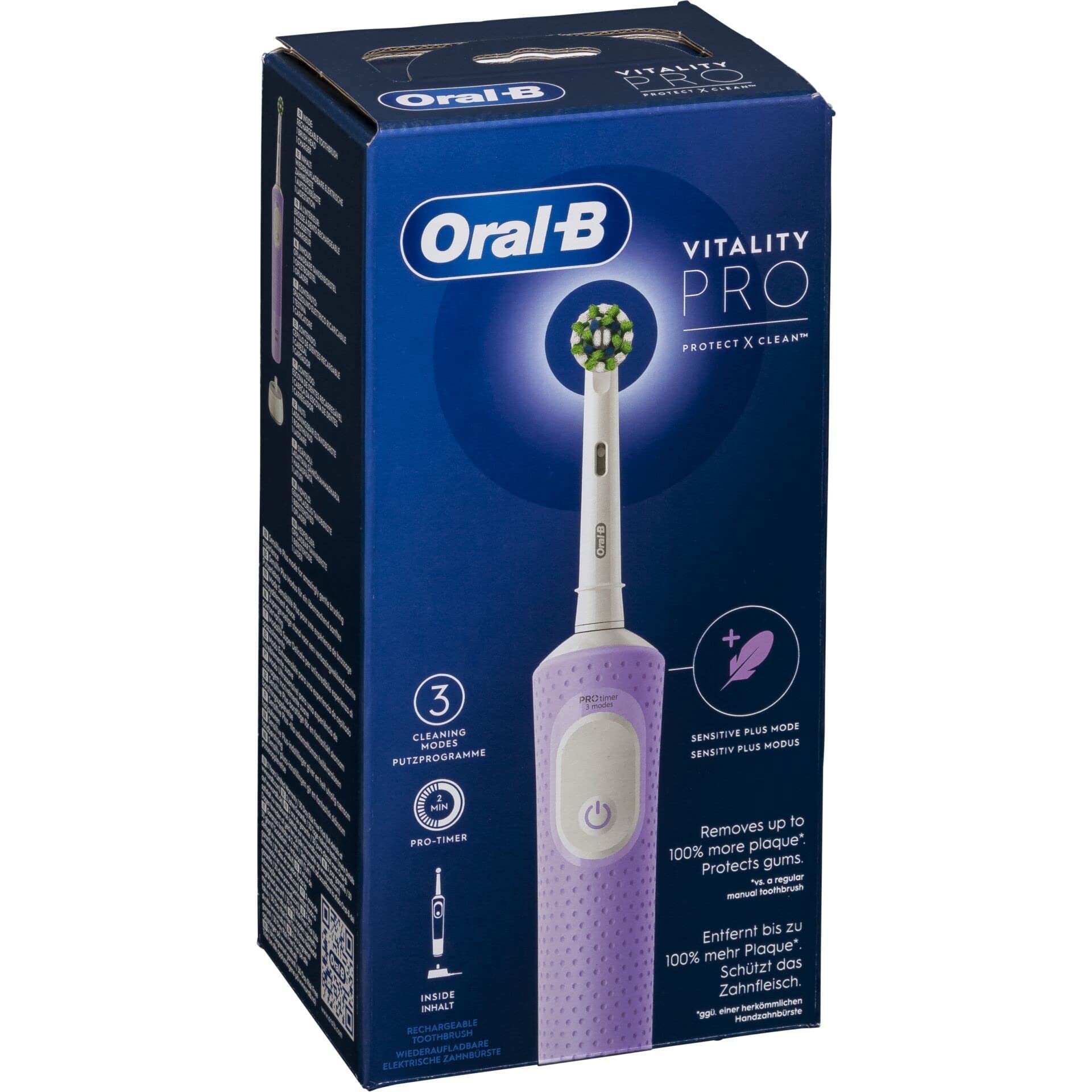 Furcë dhëmbësh elektrike Oral-B Vitality Pro D103 - Vjollcë - Figura 3