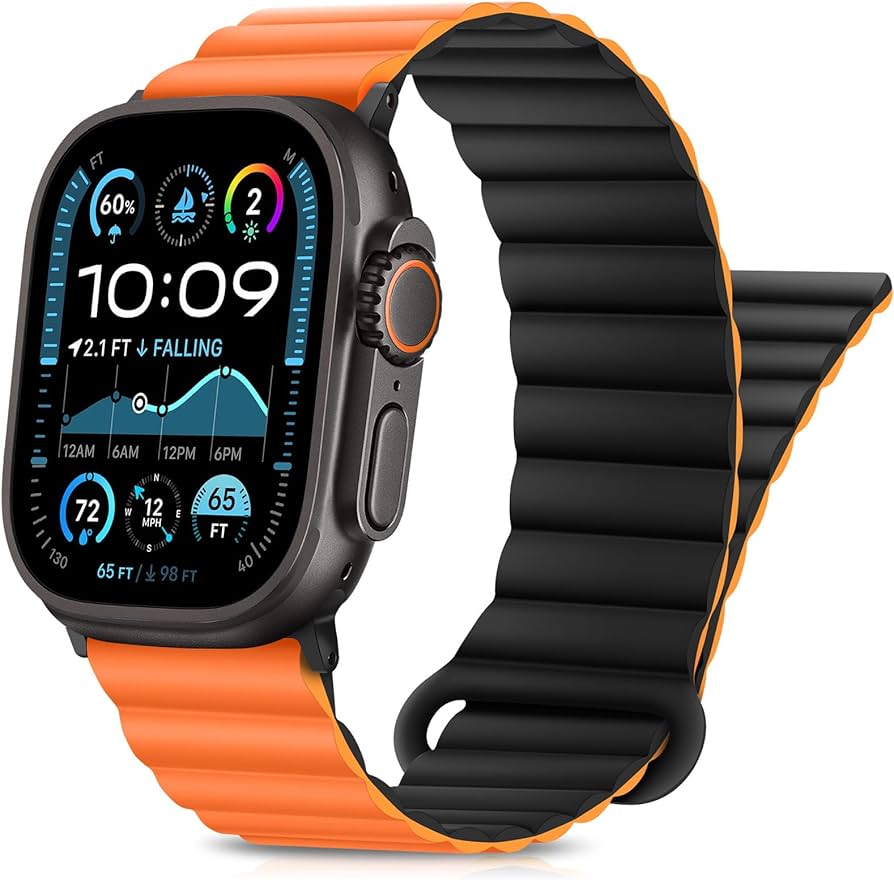 Premium Band for Apple Watch 42/44/45/46/49mm (Series 1/2/3) – Portokalli / Zezë