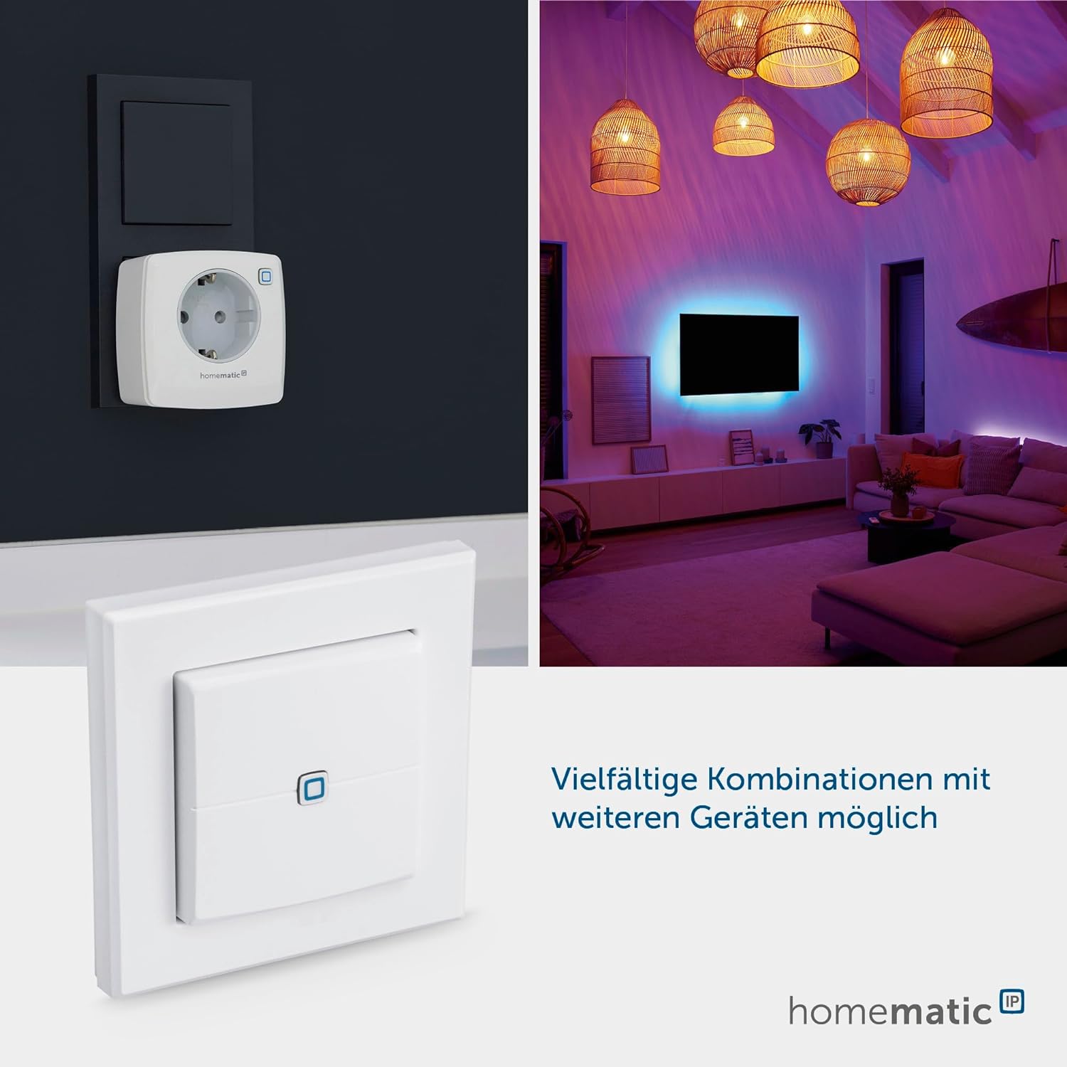 Homematic IP Wandtaster - 2-fach - Figura 4