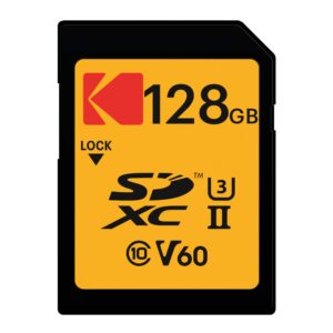 Kartë Memorie SD CARD Kodak 128GB UHS-II U3 V60 Ultra Pro
