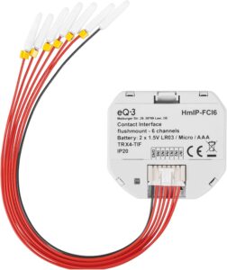 Homematic IP Kontakt-Schnittstelle Unterputz – 6-fach