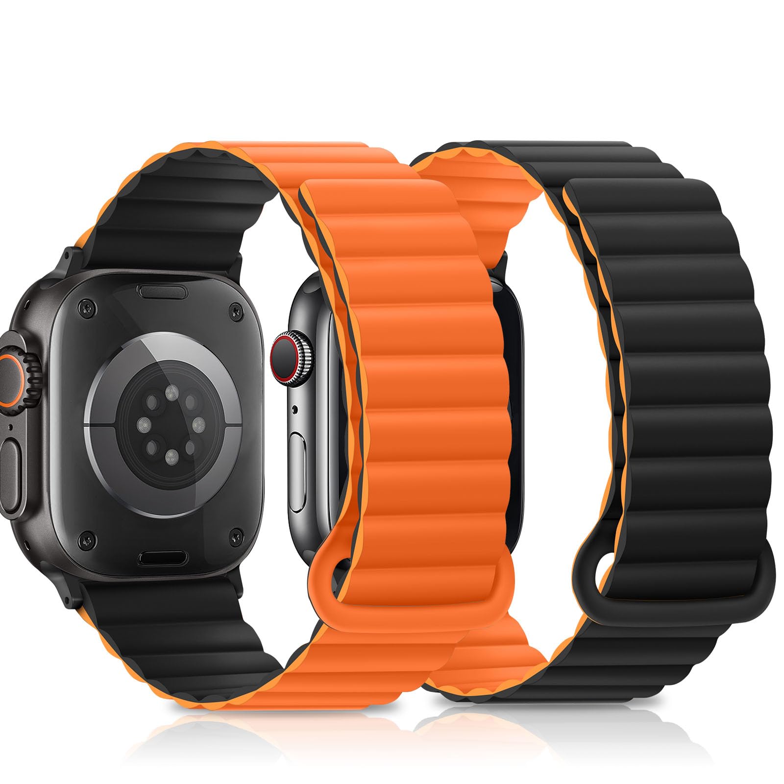 Premium Band for Apple Watch 42/44/45/46/49mm (Series 1/2/3) – Portokalli / Zezë - Figura 2