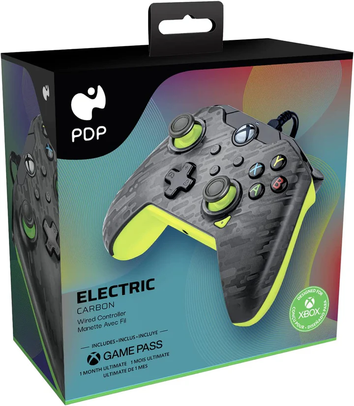 Kontroller për Xbox PDP Wired Controller Electric Carbon for Xbox Series X - Figura 2