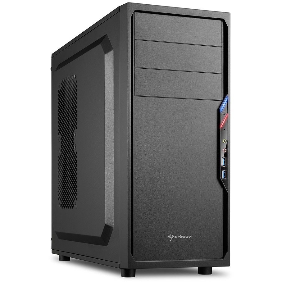 Kasë Sharkoon VS4-V USB3.0 Midi Tower - Zezë
