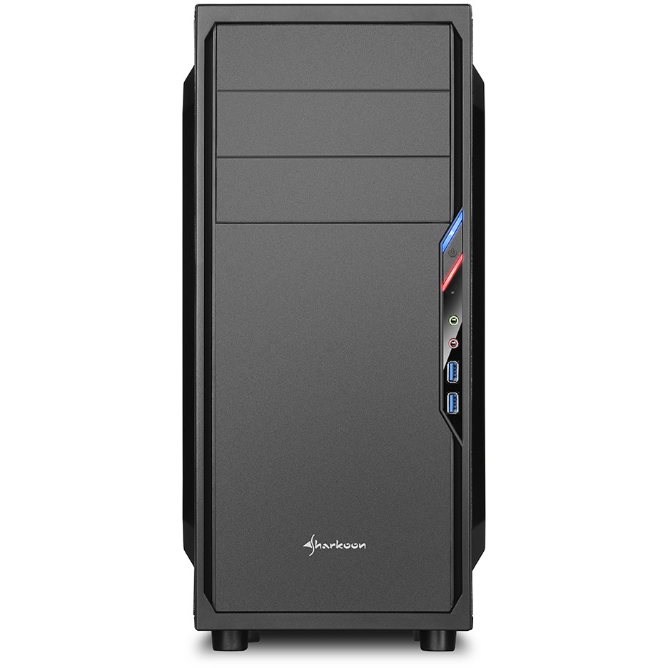 Kasë Sharkoon VS4-V USB3.0 Midi Tower - Zezë - Figura 2