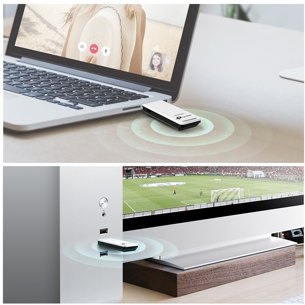 Karta të Rrjetit TP‑Link WN821N / 300 Mbps Wi‑Fi USB Adapter - Figura 4