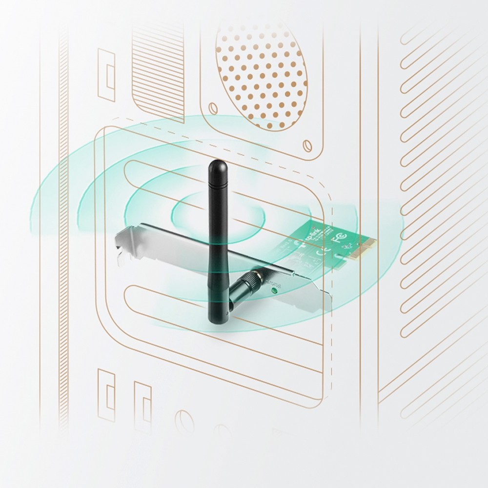 Karta të Rrjetit TP‑Link TL‑WN781ND / 150 Mbps Wi‑Fi PCI‑Express Adapter - Figura 3