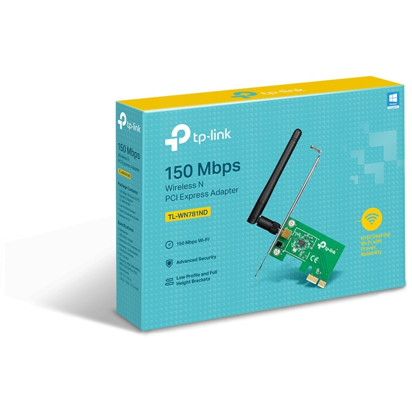 Karta të Rrjetit TP‑Link TL‑WN781ND / 150 Mbps Wi‑Fi PCI‑Express Adapter - Figura 5