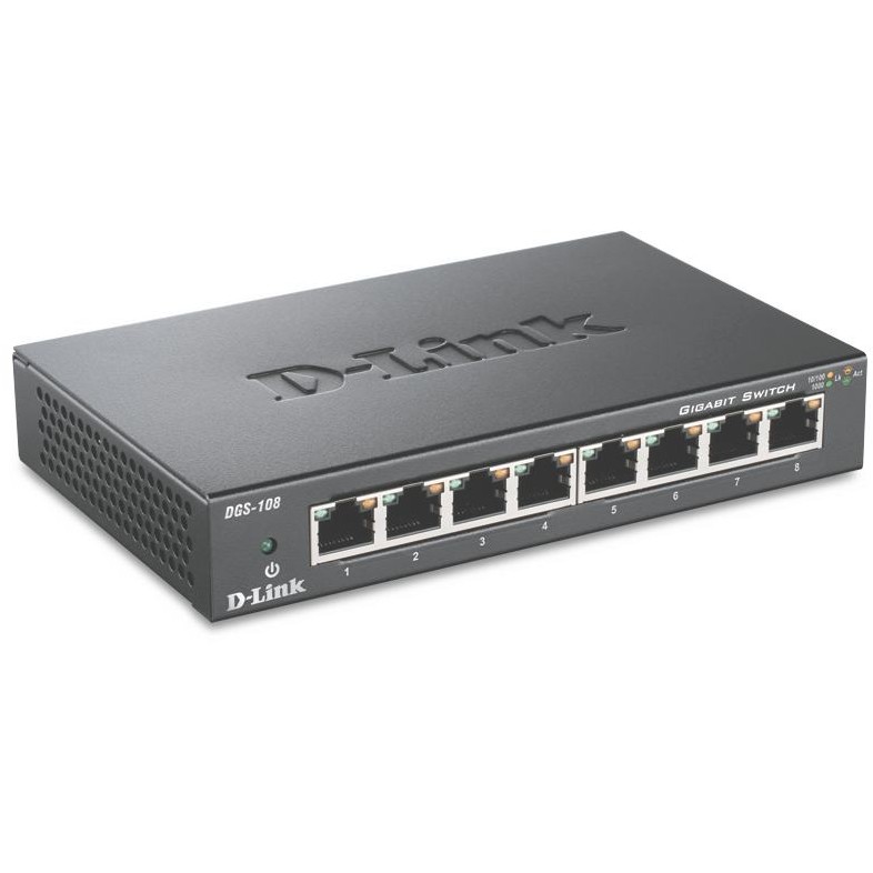 Switch D-Link DGS-108, 8 porte