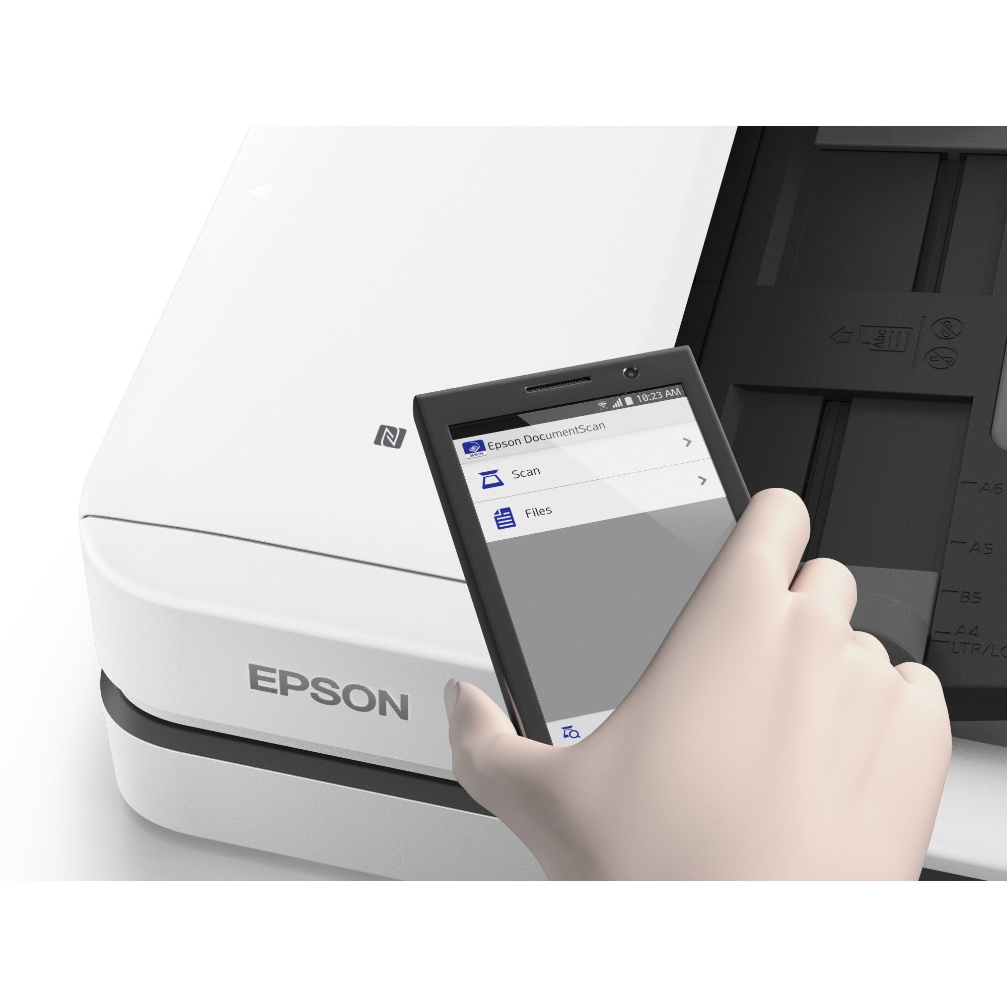 Skaner Epson WorkForce DS-1660W / A4 Document Scanner with ADF / Flatbed Wi-Fi - Bardhë - Figura 2