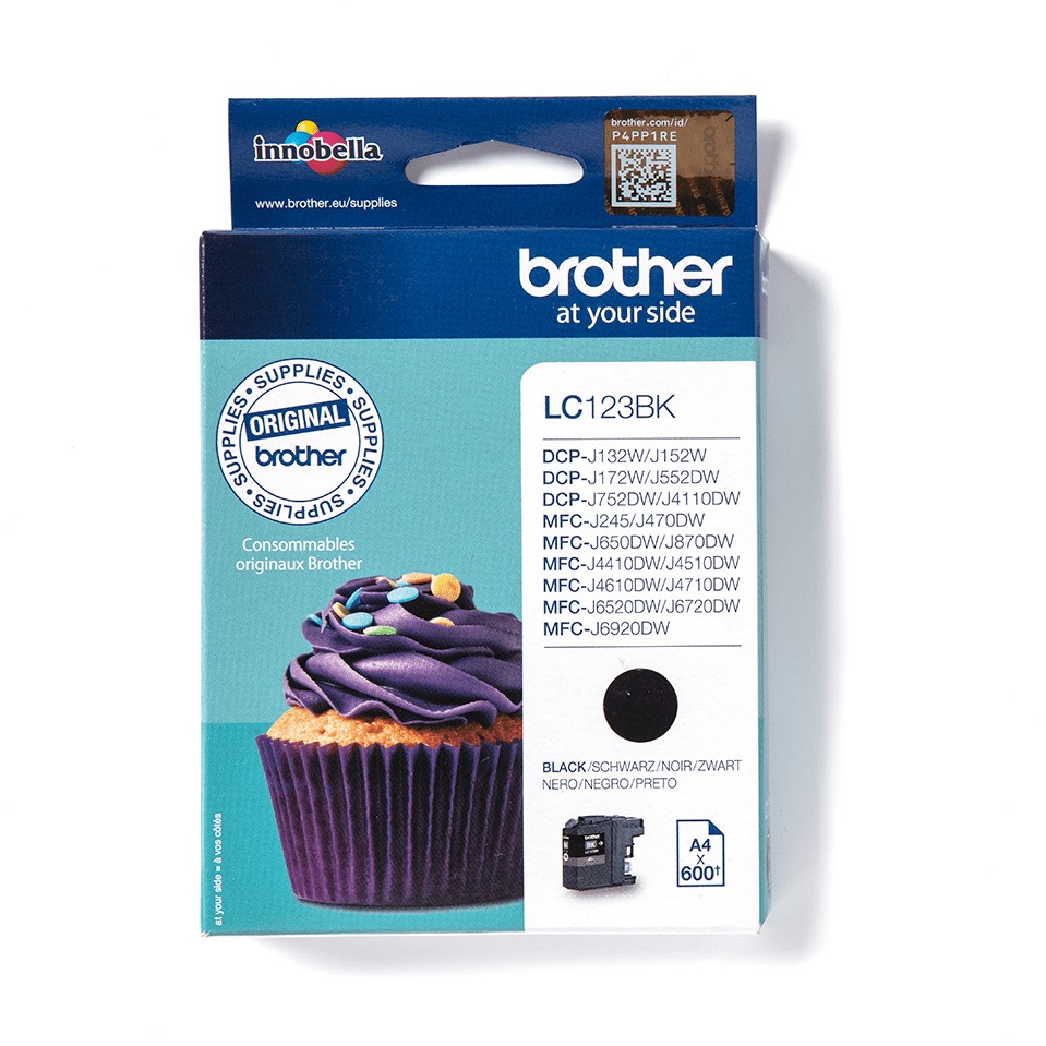 INK / Brother / LC-123BK / 600 faqe – Zezë