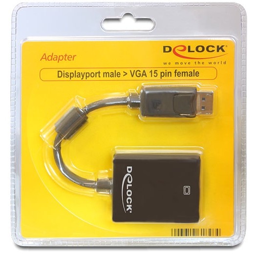 Adapter DisplayPort / DeLock DisplayPort 1.2 → VGA / M-F - Zezë - Figura 2