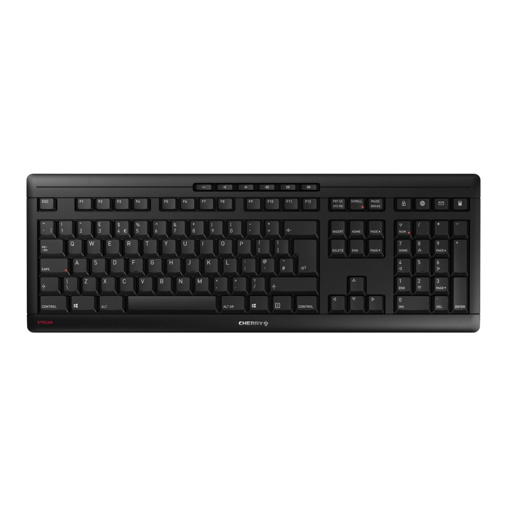 Tastierë pa kabllo CHERRY Stream / QWERTY – Zezë