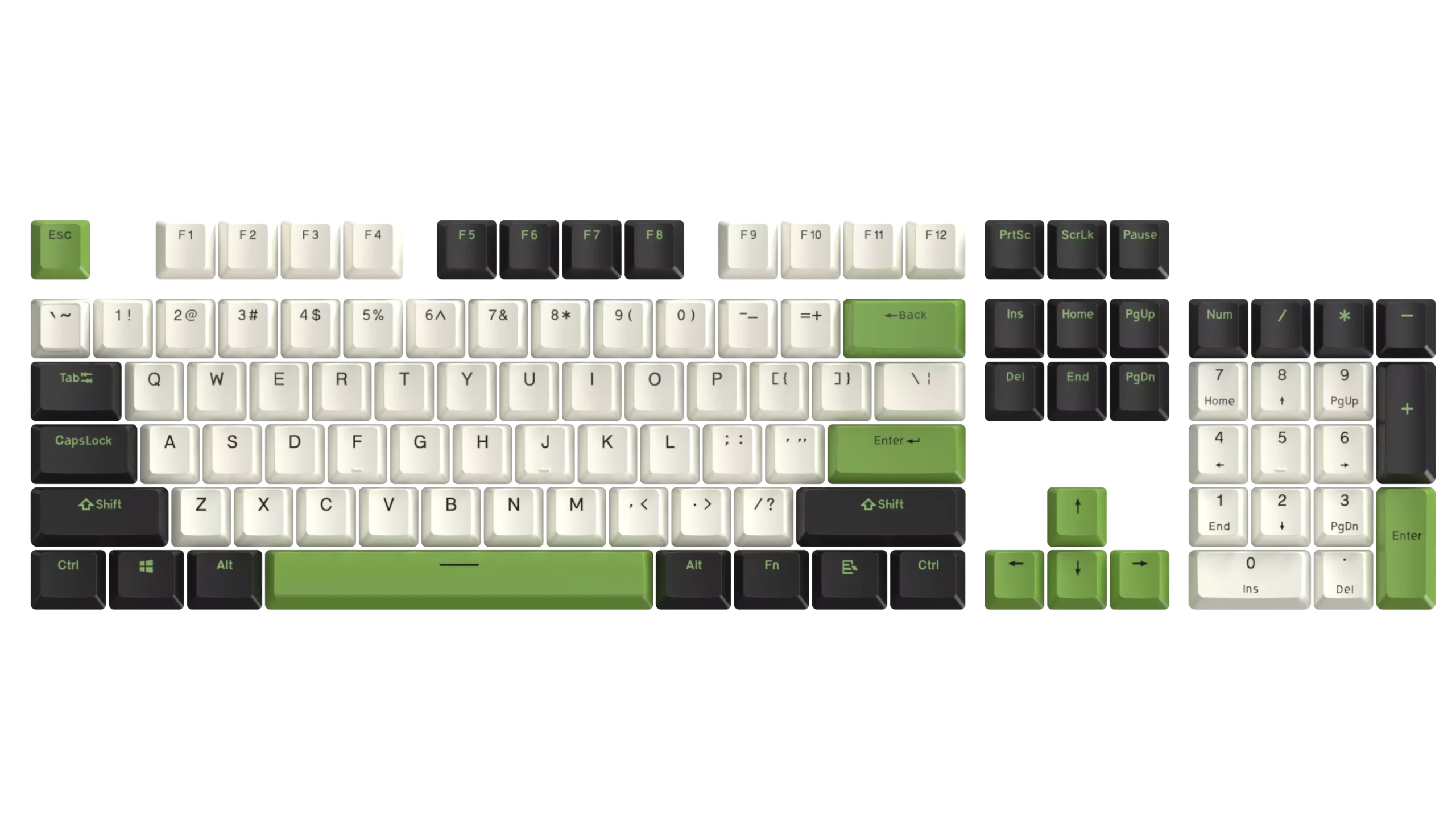 Tastierë MARVO KP-02 GN / Mechanical / 104 keys + 20 supplementary / E gjelber