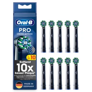Furçë dhëmbësh elektrike Oral-B Replacement Brush Heads CrossAction / 10 pcs - Zezë