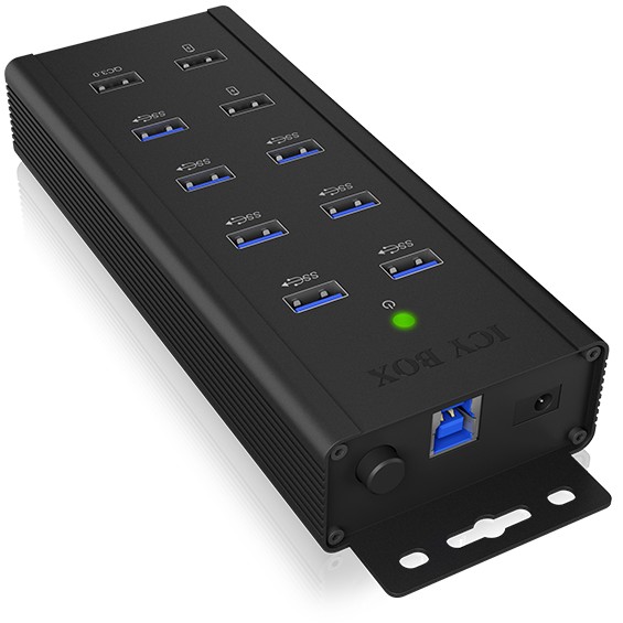 Hub ICY BOX IB-HUB1703-QC3 USB 3.0 7 porte 7xUSB 3.0, 3x porte karikimi QC3.0