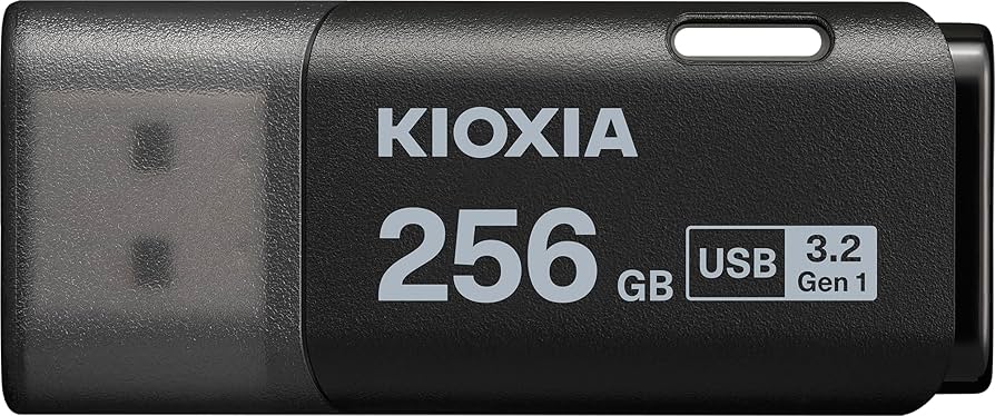 USB Flash Drive STICK KIOXIA USB 3.0 TransMemory U301 256GB - e zezë