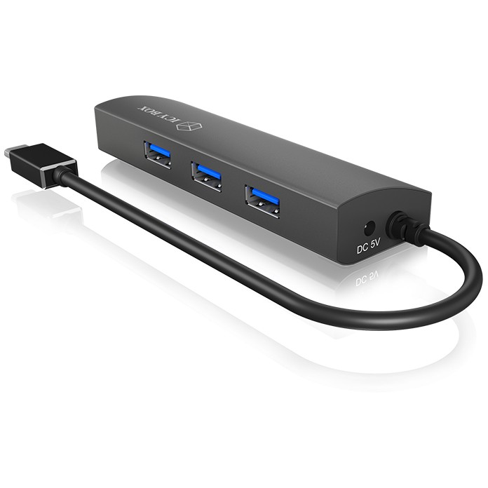 Hub ICY BOX IB-HUB1406-C USB-C 4 porte 3xUSB 3.0, 1xGigabit LAN - Figura 2