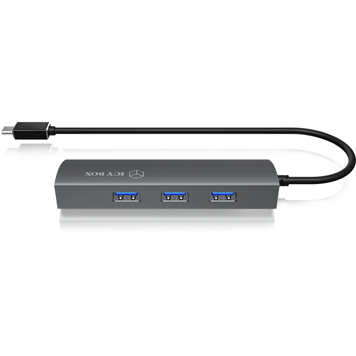 Hub ICY BOX IB-HUB1406-C USB-C 4 porte 3xUSB 3.0, 1xGigabit LAN - Figura 3