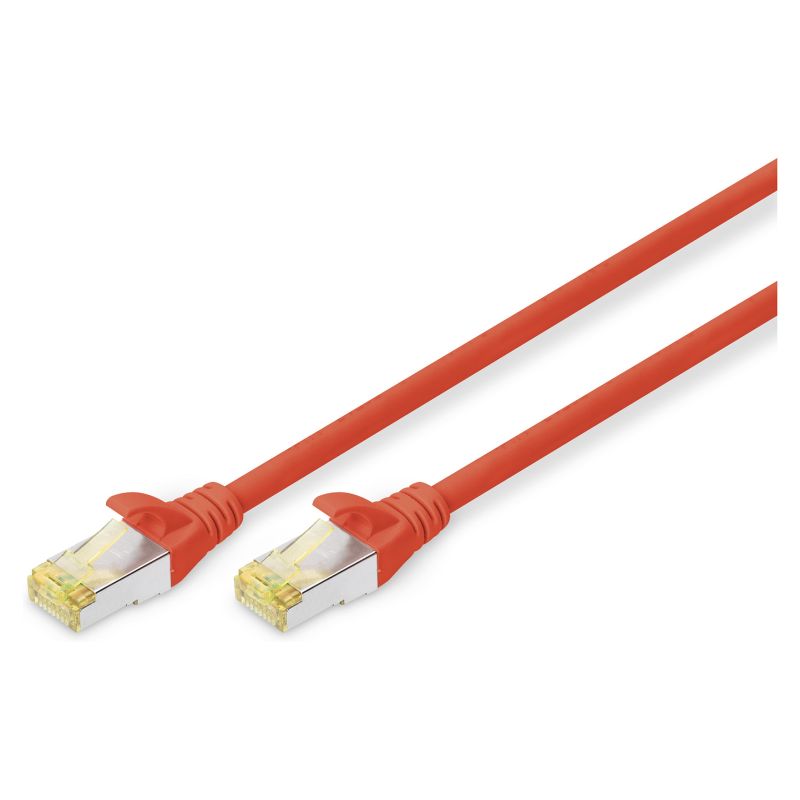 Kabllo për Rrjet DIGITUS Cat6A S/FTP / 0.5m – Kuqe