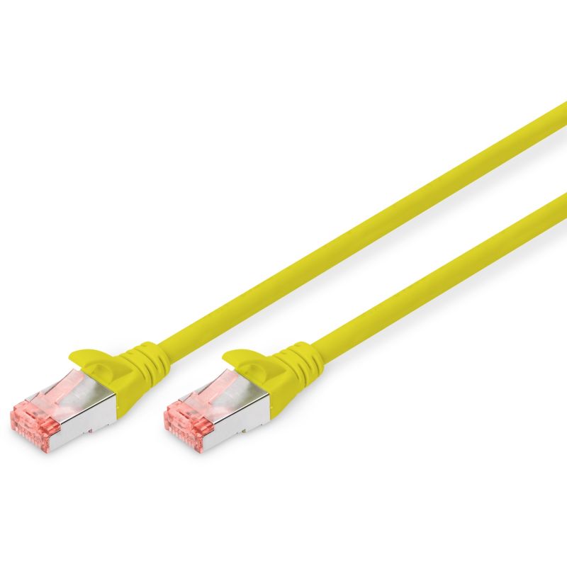 Kabllo për Rrjet DIGITUS Patch Cat6 S/FTP 2xRJ45 5.0m / Polybag - Verdhë