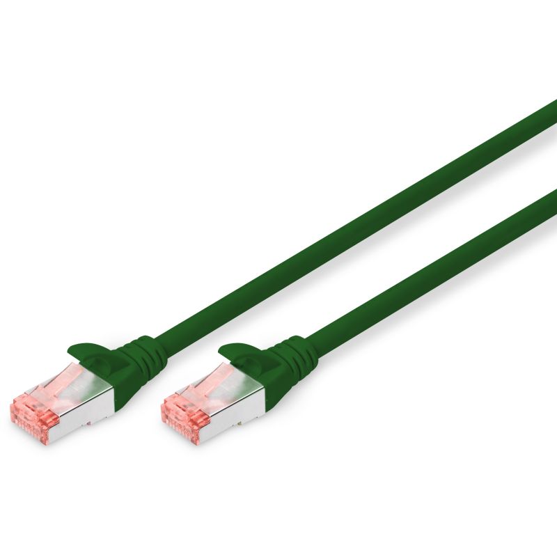Kabllo për rrjet DIGITUS / Patch Cable / Cat6 S/FTP / 2xRJ45 / 2.0m / Polybag – Gjelbër