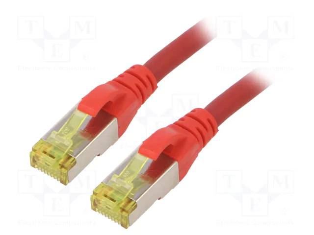 Kabllo për Rrjet DIGITUS CAT 6A S/FTP / 2m - Kuqe - Figura 2
