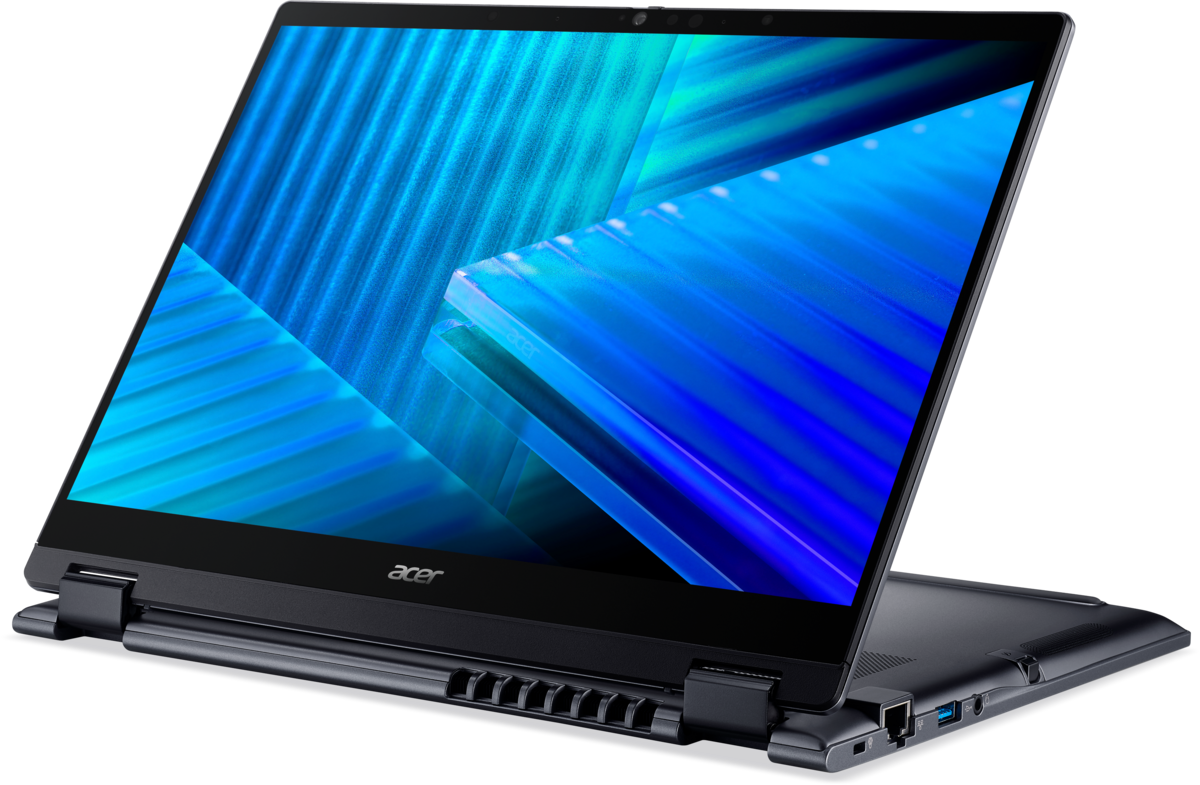 Laptop Acer TravelMate P4 Spin 2in1 TMP414RN-55-TCO-73DM / Ultra 7 255U / 32GB DDR5 / 1TB / 14" WUXGA IPS Touch / Intel Graphics / DE - Blu e mbyllur
