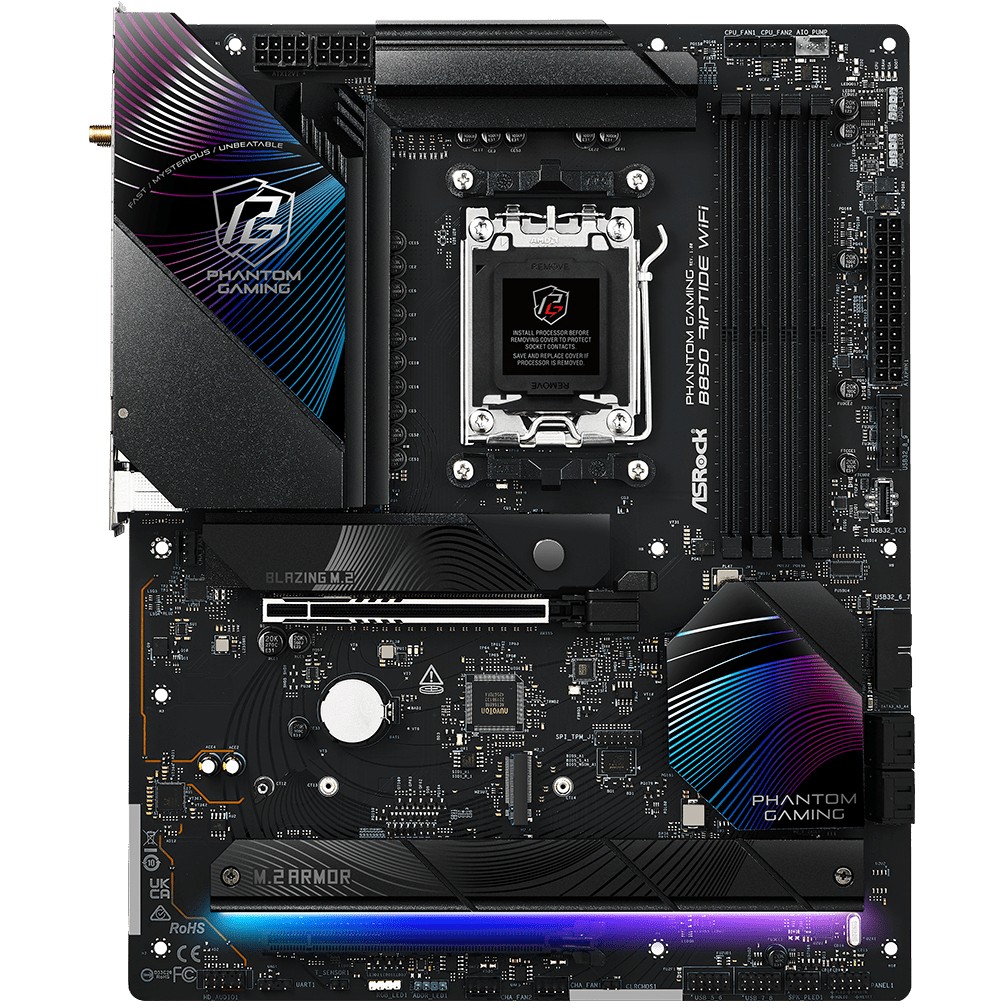 Pllakë Amë AMD AM5 ASROCK B850 Riptide WiFi / DDR5 / ATX / HDMI - Figura 2
