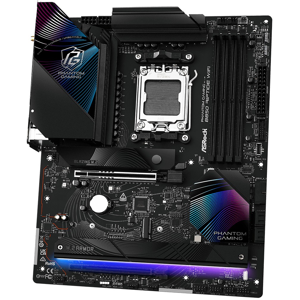 Pllakë Amë AMD AM5 ASROCK B850 Riptide WiFi / DDR5 / ATX / HDMI - Figura 5