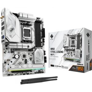 Pllakë Amë AMD AM5 ASROCK B850 Steel Legend WiFi / DDR5 / ATX / HDMI