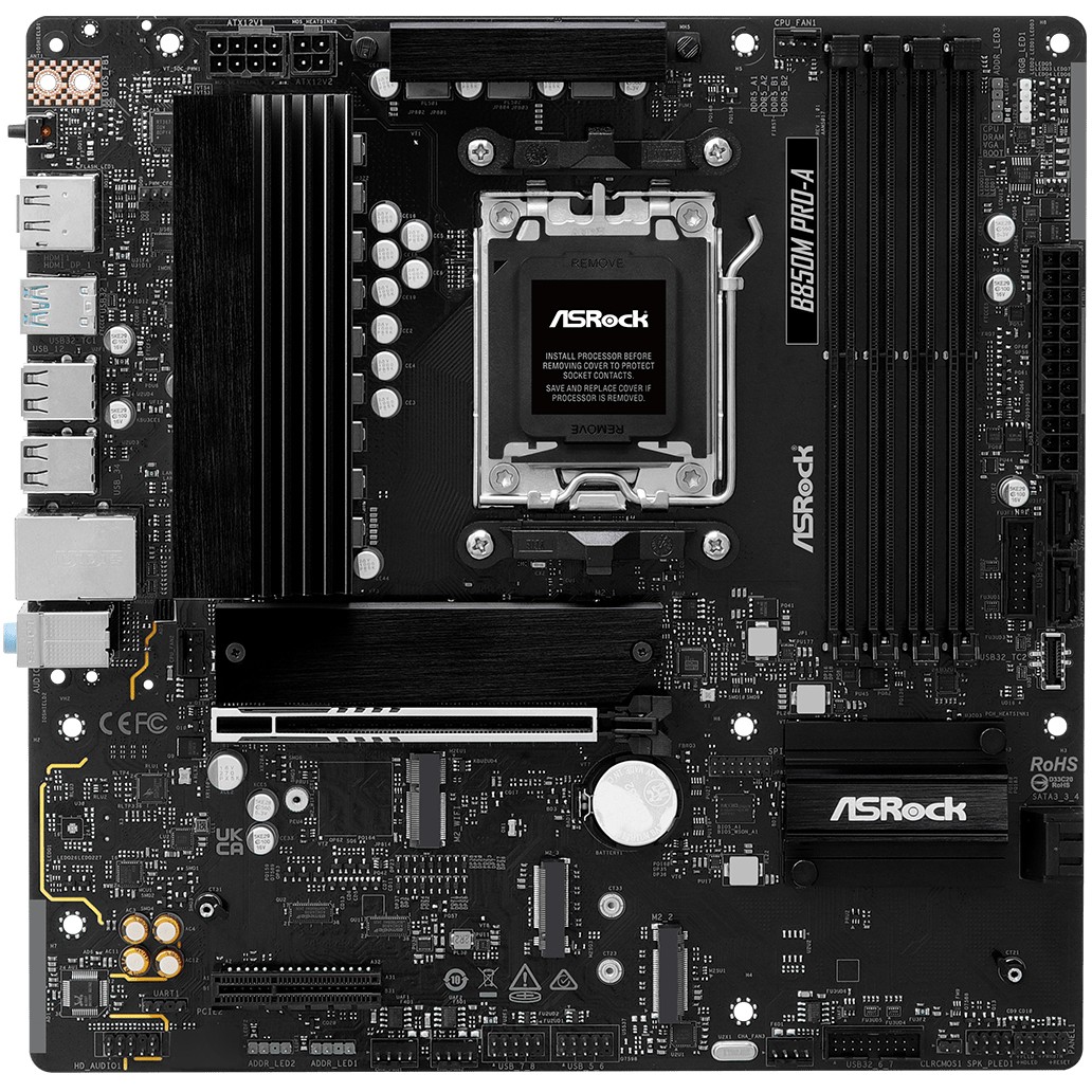 Pllakë Amë AMD AM5 ASROCK B850M Pro A / DDR5 / HDMI+DP - Figura 2