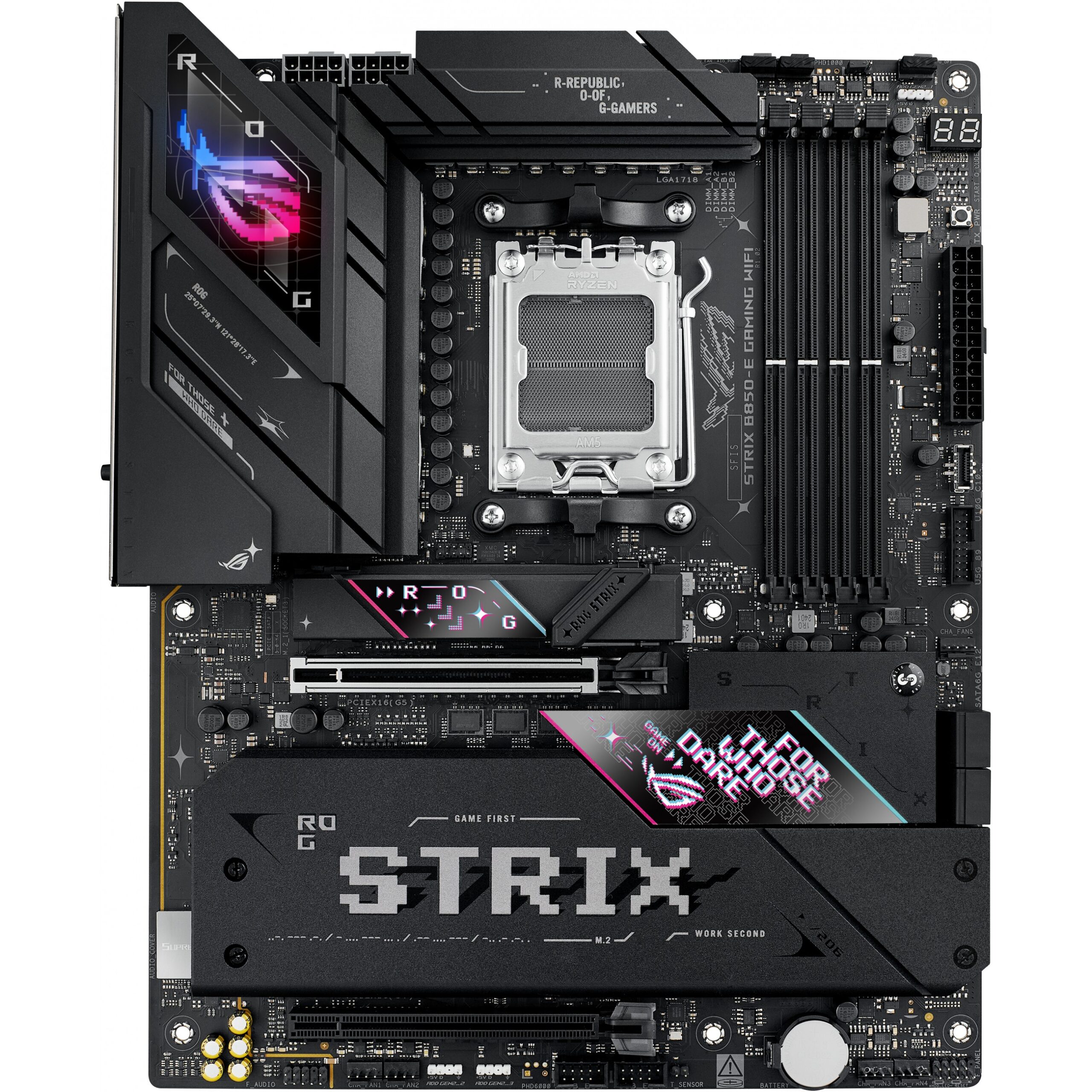 Pllakë Amë AMD AM5 ASUS ROG STRIX B850-E Gaming WIFI / DDR5 / HDMI+DP - Figura 2