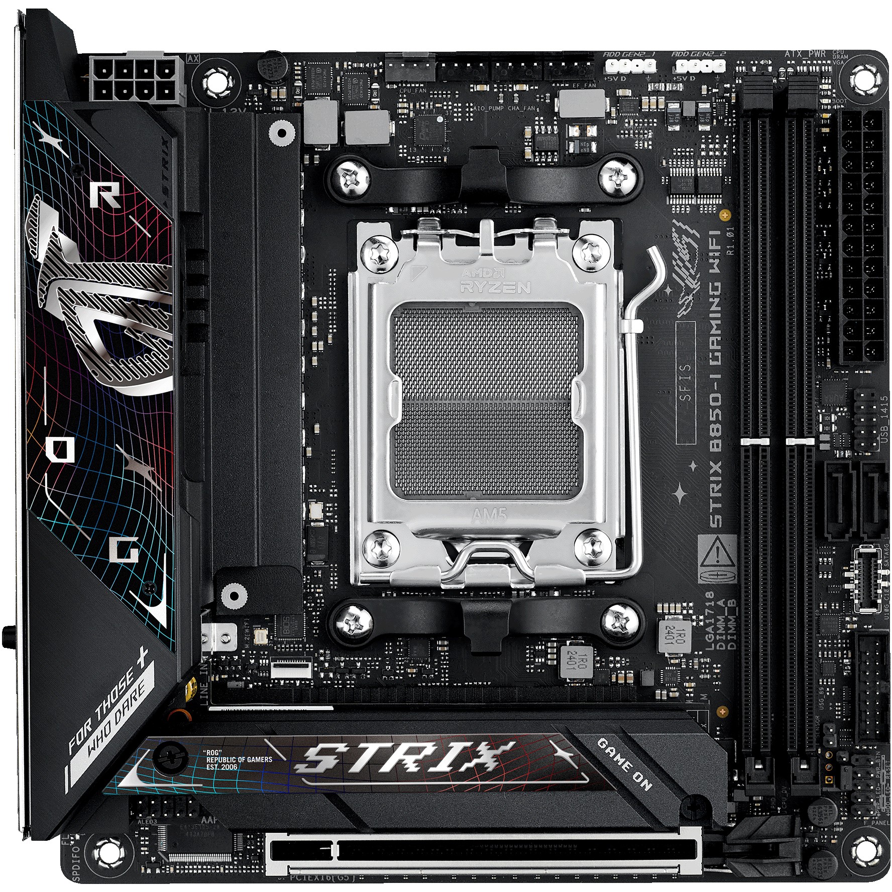 Pllakë amë AMD AM5 ASUS ROG STRIX B850-I Gaming WIFI.
