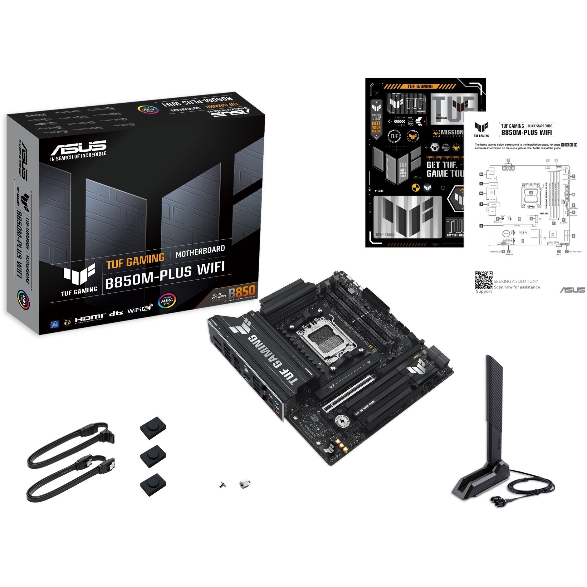 Pllakë Amë AMD AM5 ASUS TUF B850M-PLUS WIFI / DDR5 / HDMI+DP - Figura 4