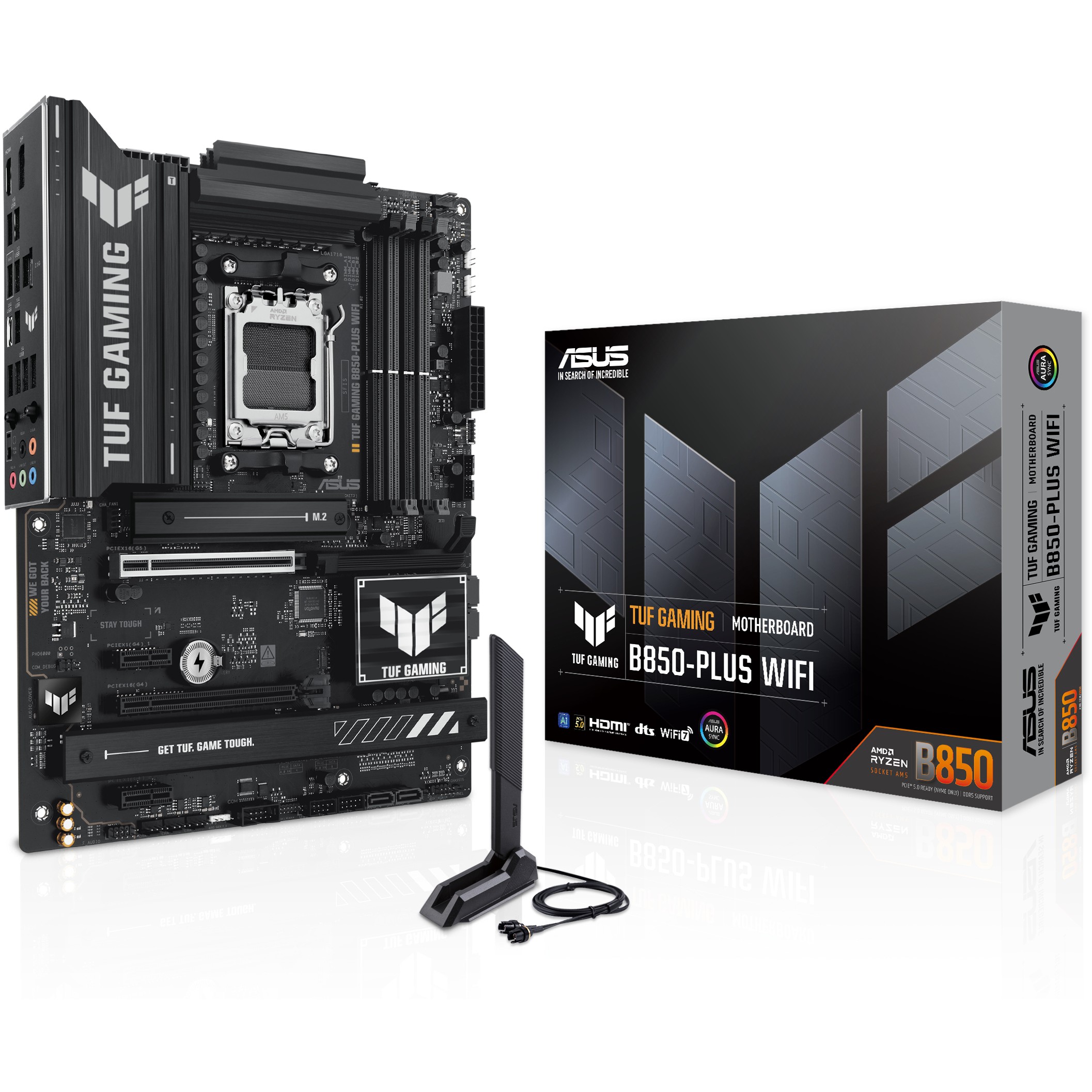 Pllakë Amë AMD AM5 ASUS TUF B850-PLUS WIFI / DDR5 / HDMI+DP