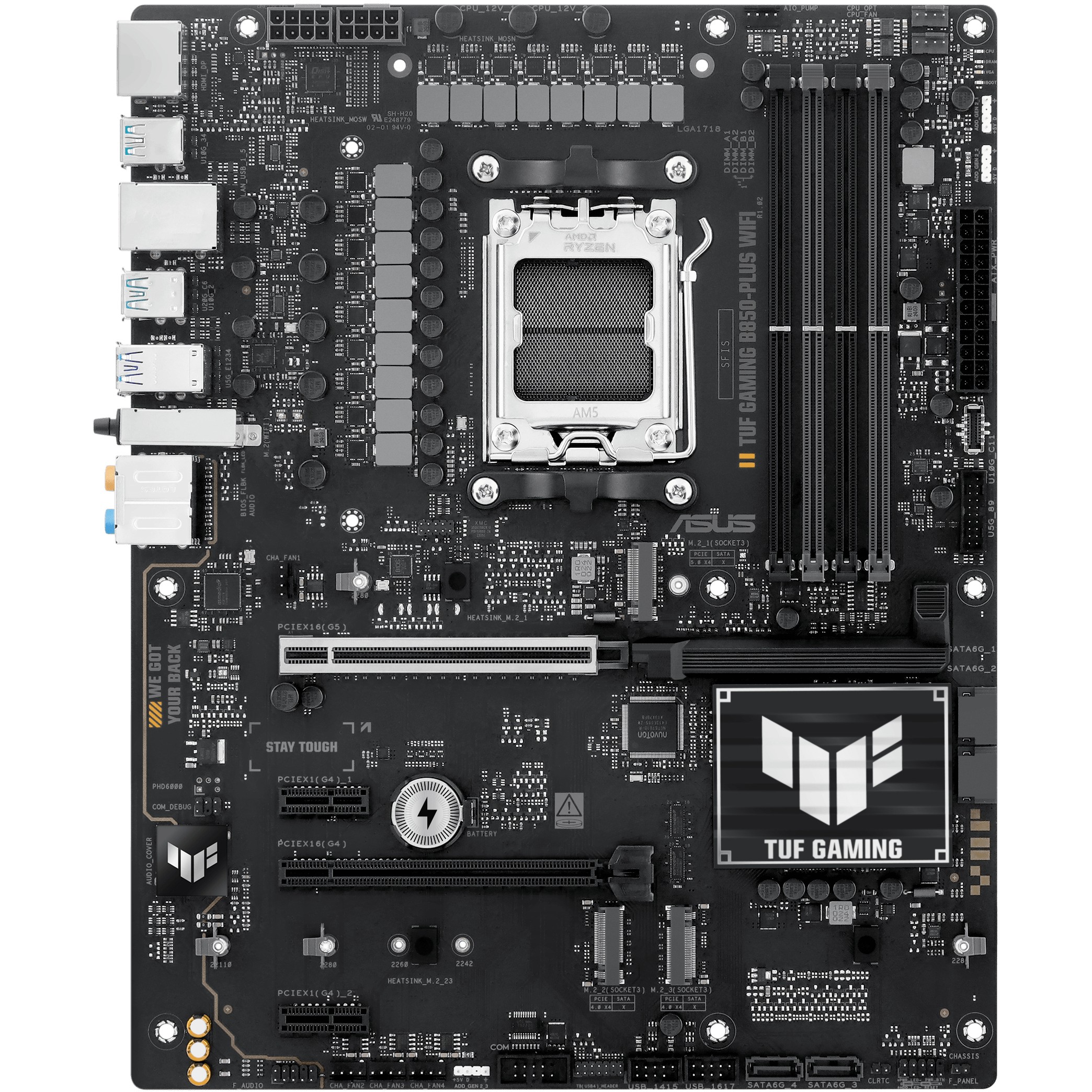 Pllakë Amë AMD AM5 ASUS TUF B850-PLUS WIFI / DDR5 / HDMI+DP - Figura 2