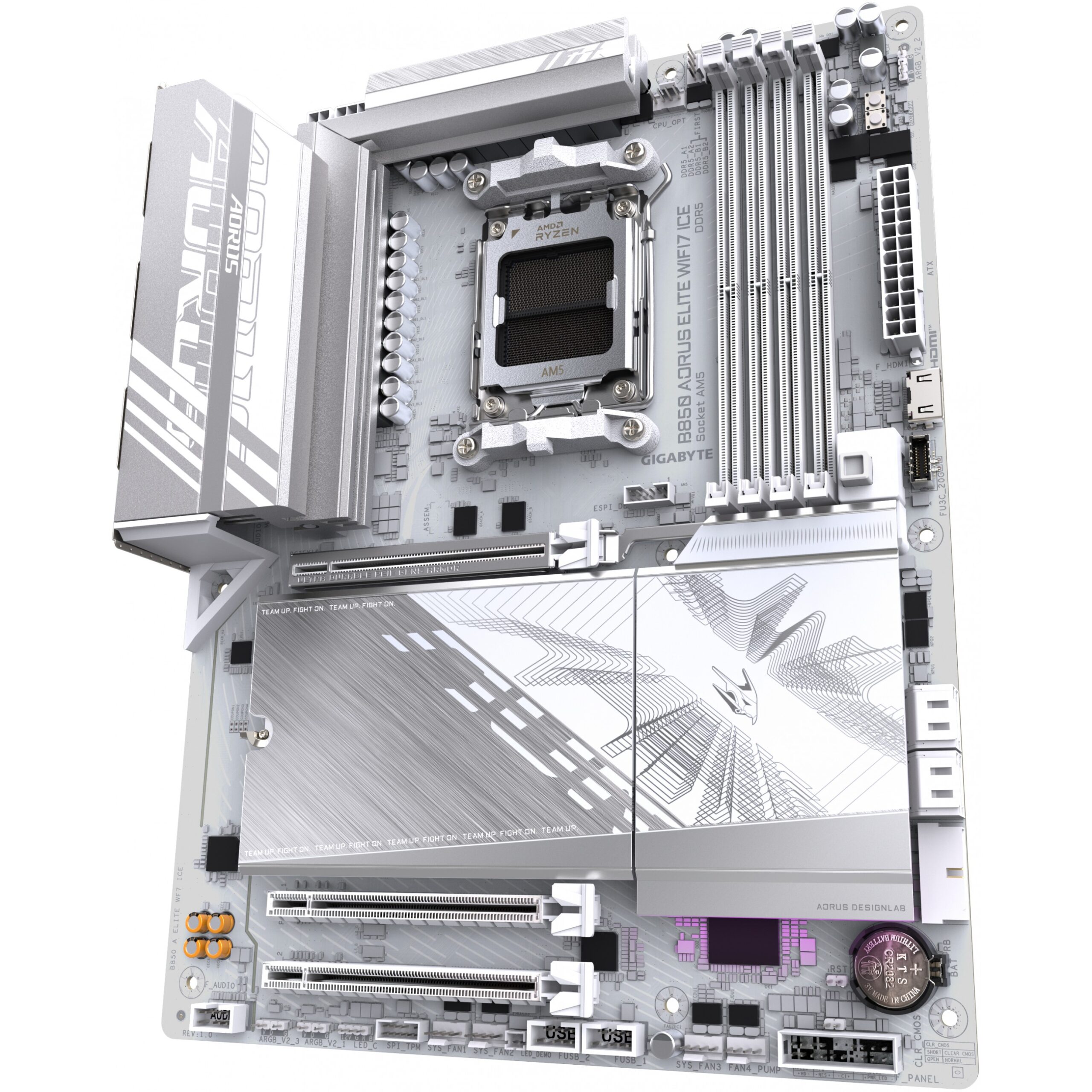 Pllakë Amë AMD AM5 Gigabyte B850 AORUS ELITE WF7 ICE / DDR5 / HDMI+DP - Figura 4
