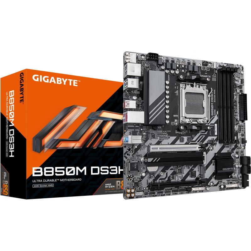 Pllakë Amë AMD AM5 Gigabyte B850M DS3H / DDR5 / HDMI+DP